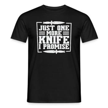 Messer Selbst Schmieden Damast Stahl Schmied - Männer T-Shirt - Schwarz - Vorne - AI Model Male 178 light (178cm)