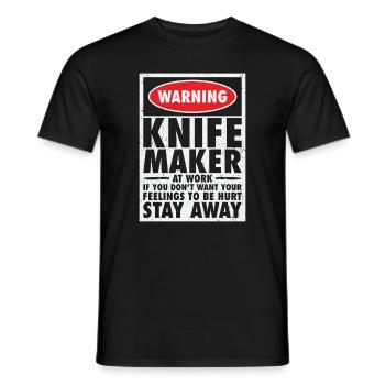 Knifemaking Knife Making Bladesmith Smithing Knife - Men's T-Shirt - black - Front - AI Model Male 178 light (178cm)