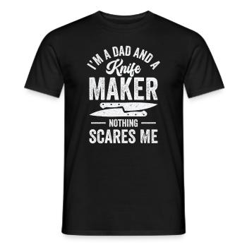 Knifemaking Knife Making Bladesmith Smithing Knife - Men's T-Shirt - black - Front - AI Model Male 178 light (178cm)