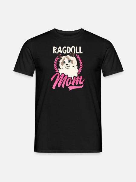 Ragdoll Cat Ragdoll Mom - Men's T-Shirt - black