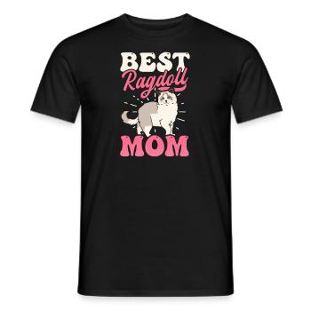 Ragdoll Cat Beste Ragdoll Mom - Männer T-Shirt - Schwarz - Vorne - AI Model Male 178 light (178cm)