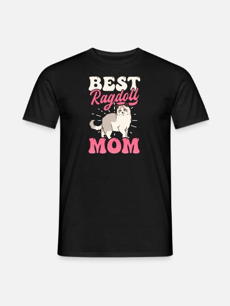 Ragdoll Cat Best Ragdoll Mom - Men's T-Shirt - black