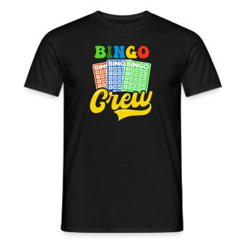 Bingo Queen Bingo Crew Partner Outfit - Männer T-Shirt - Schwarz - Vorne - AI Model Male 178 light (178cm)