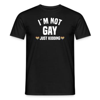 Lgbt Lesbienne Rainbow Flag Bisexuel Queer - T-shirt homme - noir - Devant - AI Model Male 178 light (178cm)