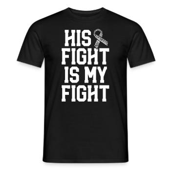 Sein Kampf ist Seltene Krankheiten Bewusstsein Frau - Männer T-Shirt - Schwarz - Vorne - AI Model Male 178 light (178cm)
