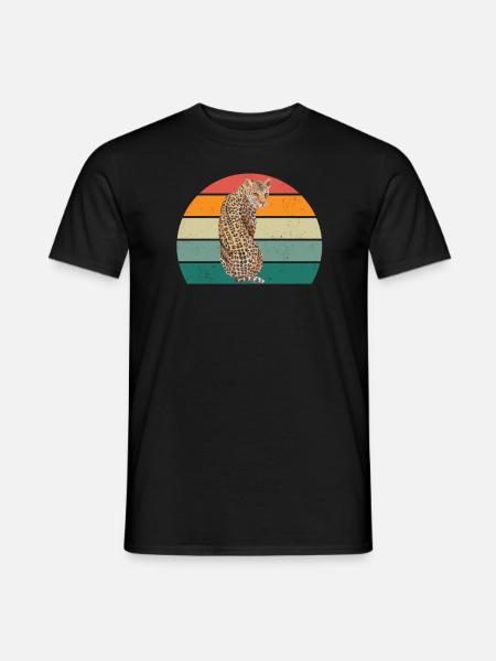Geparden raubkatzen schnelligkeit schnelle Jäger A - Männer T-Shirt - Schwarz