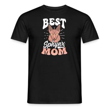 Sphynx Katze Beste Sphynx Mutter - Männer T-Shirt - Schwarz - Vorne - AI Model Male 178 light (178cm)