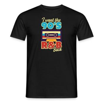 Ich liebe die 90er Ich will 90er Jahre R&B zurück - Männer T-Shirt - Schwarz - Vorne - AI Model Male 178 light (178cm)