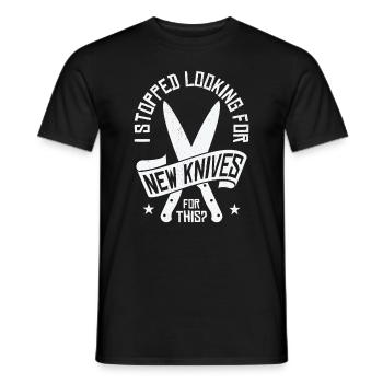 Knifemaking Knife Making Bladesmith Smithing - Men's T-Shirt - black - Front - AI Model Male 178 light (178cm)