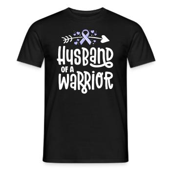 Mari d’un guerrier - T-shirt homme - noir - Devant - AI Model Male 178 light (178cm)