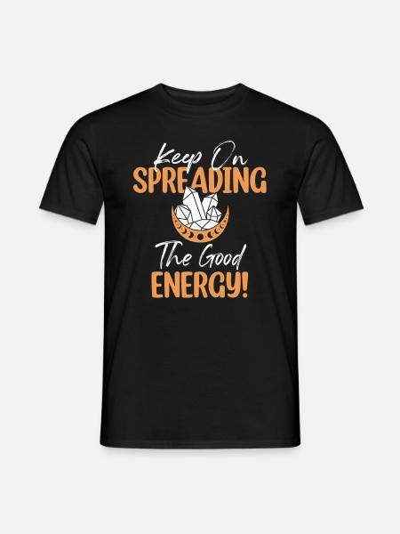 Energy Medicine Positive Energy Crystals Healer - Männer T-Shirt - Schwarz