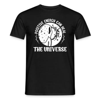 Médecine énergétique Guérison à l’énergie positive - T-shirt homme - noir - Devant - AI Model Male 178 light (178cm)