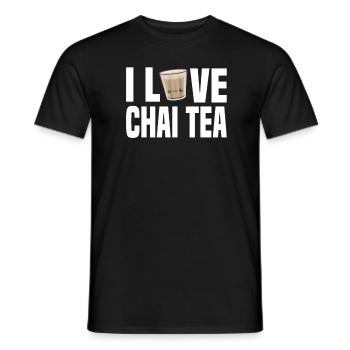 Chai-tee-latte - T-shirt homme - noir - Devant - AI Model Male 178 light (178cm)