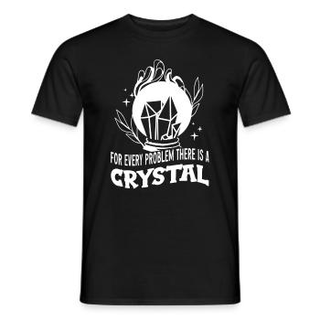 Energy Medicine Healing Positive Energy Crystals - Men's T-Shirt - black - Front - AI Model Male 178 light (178cm)