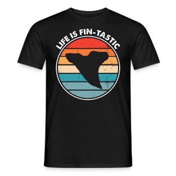 Paläontologe Designs Fossil Hunter Student - Männer T-Shirt - Schwarz - Vorne - AI Model Male 178 light (178cm)