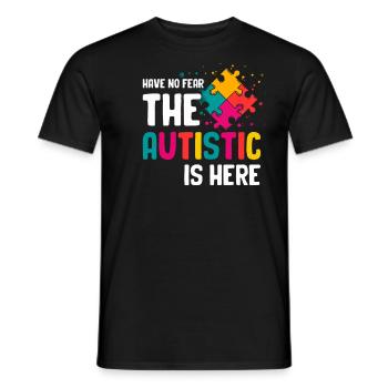 Autism - Men's T-Shirt - black - Front - AI Model Male 178 light (178cm)