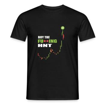 Krypto Crypto Helium Mining HNT Bitcoin Blockchain - Männer T-Shirt - Schwarz - Vorne - AI Model Male 178 light (178cm)