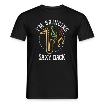 Musique Saxophone Musique classique Saxophoniste - T-shirt homme - noir - Devant - AI Model Male 178 light (178cm)