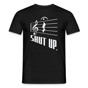 Fermata Compositeur de musique Écrivant un symbole musical - T-shirt homme - noir - Devant - AI Model Male 178 light (178cm)
