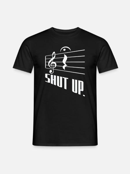 Fermata Muziek Componist Schrijven Muziek Symbool - Heren T-shirt - zwart