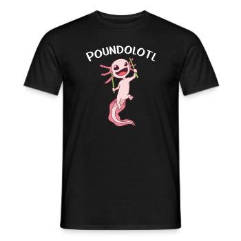 Pound Fitness - Poundolotl - Men's T-Shirt - black - Front - AI Model Male 178 light (178cm)