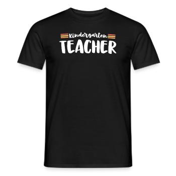Retro Kindergarten Teacher Kinder Crew 70s Retour - T-shirt homme - noir - Devant - AI Model Male 178 light (178cm)