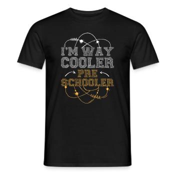 Les enfants d’âge préscolaire retour à l’école beaucoup plus cool pour les garçons - T-shirt homme - noir - Devant - AI Model Male 178 light (178cm)