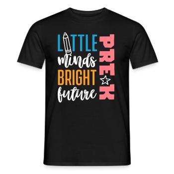 Preschool Kids Back to School Little Minds Bright - Men's T-Shirt - black - Front - AI Model Male 178 light (178cm)
