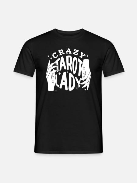 Divination Crazy Tarot Lady Crystal Tarot Cards - Männer T-Shirt - Schwarz