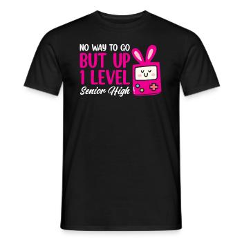 Teens Back to School No Way to Go Up One Level - Männer T-Shirt - Schwarz - Vorne - AI Model Male 178 light (178cm)