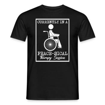 Physical Therapy Currently Peace Physical Therapy - Männer T-Shirt - Schwarz - Vorne - AI Model Male 178 light (178cm)