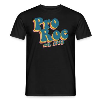 Pro Roe Est. 1973 Retro Roe gegen Wade Frauenrecht - Männer T-Shirt - Schwarz - Vorne - AI Model Male 178 light (178cm)