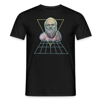 Sokrates Griechischer Philosoph Modern - Männer T-Shirt - Schwarz - Vorne - AI Model Male 178 light (178cm)