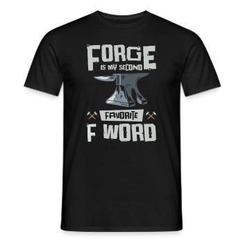 Schmiedeschmiede F Wort Messerherstellung - Männer T-Shirt - Schwarz - Vorne - AI Model Male 178 light (178cm)