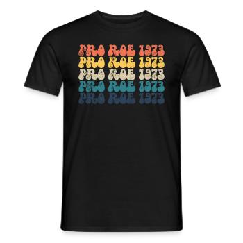 Pro Roe 1973 Roe gegen Wade Frauenrechte FeministP - Männer T-Shirt - Schwarz - Vorne - AI Model Male 178 light (178cm)
