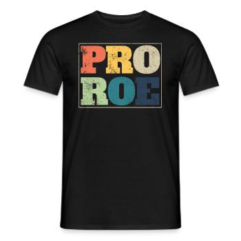 Pro Roe 1973 Roe gegen Wade Frauenrechte FeministP - Männer T-Shirt - Schwarz - Vorne - AI Model Male 178 light (178cm)