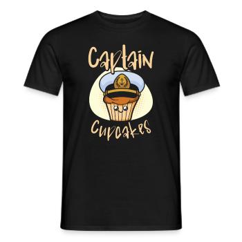 Équipe de boulangerie Capitaine Cupcakes Baker Chef pâtissier - T-shirt homme - noir - Devant - AI Model Male 178 light (178cm)