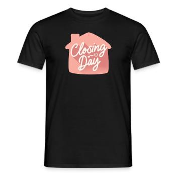 Jour de clôture Mignon Agent Immobilier Cadeau Maison - T-shirt homme - noir - Devant - AI Model Male 178 light (178cm)