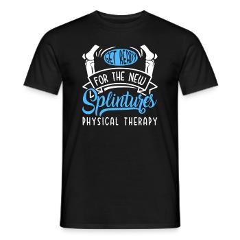 Physikalische Therapie Bereiten Sie sich auf die - Männer T-Shirt - Schwarz - Vorne - AI Model Male 178 light (178cm)