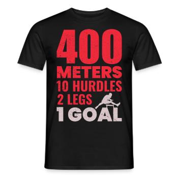 Haies Haies Hurdler Running Runner Athlètes - T-shirt homme - noir - Devant - AI Model Male 178 light (178cm)
