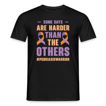 Guerriers du psoriasis Certains jours, c’est - T-shirt homme - noir - Devant - AI Model Male 178 light (178cm)