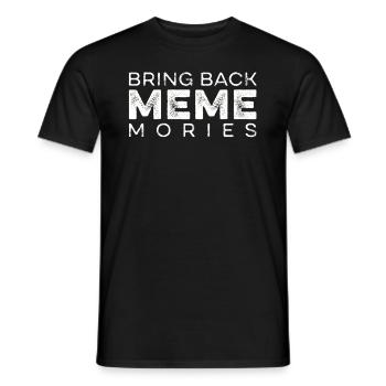 Soziale Medien wecken Meme-Erinnerungen - Männer T-Shirt - Schwarz - Vorne - AI Model Male 178 light (178cm)