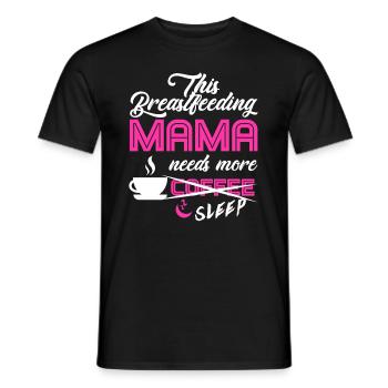 Allaitement Mama Mama Conscience normalisée - T-shirt homme - noir - Devant - AI Model Male 178 light (178cm)