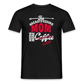 Allaitement Mama Mama Conscience normalisée - T-shirt homme - noir - Devant - AI Model Male 178 light (178cm)