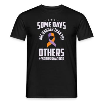 Guerriers du psoriasis Certains jours, c’est - T-shirt homme - noir - Devant - AI Model Male 178 light (178cm)