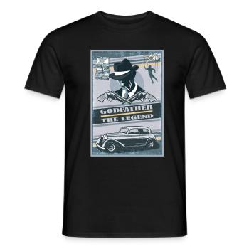 Gentlemen Godfather Godfather Sponsorship Uncle Godchild - Men's T-Shirt - black - Front - AI Model Male 178 light (178cm)