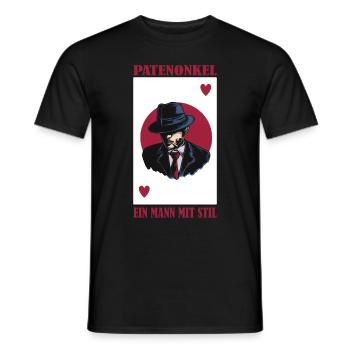 Gentlemen Godfather Godfather Sponsorship Uncle Godchild - Men's T-Shirt - black - Front - AI Model Male 178 light (178cm)