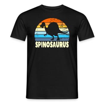 Spinosaurus retro dinosaurliebhaber kinder spinosa - Männer T-Shirt - Schwarz - Vorne - AI Model Male 178 light (178cm)