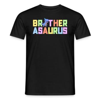 Bruder Asaurus Dinosaurier Geburtstagsfeier TRex - Männer T-Shirt - Schwarz - Vorne - AI Model Male 178 light (178cm)