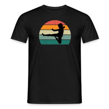 Martial Arts Martial Arts Judo Aikido Karate Boxing - Men's T-Shirt - black - Front - AI Model Male 178 light (178cm)